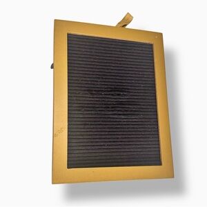 12”x9” Gold Frame Felt Black Letter Board Sign for Retail, School, Home Decor